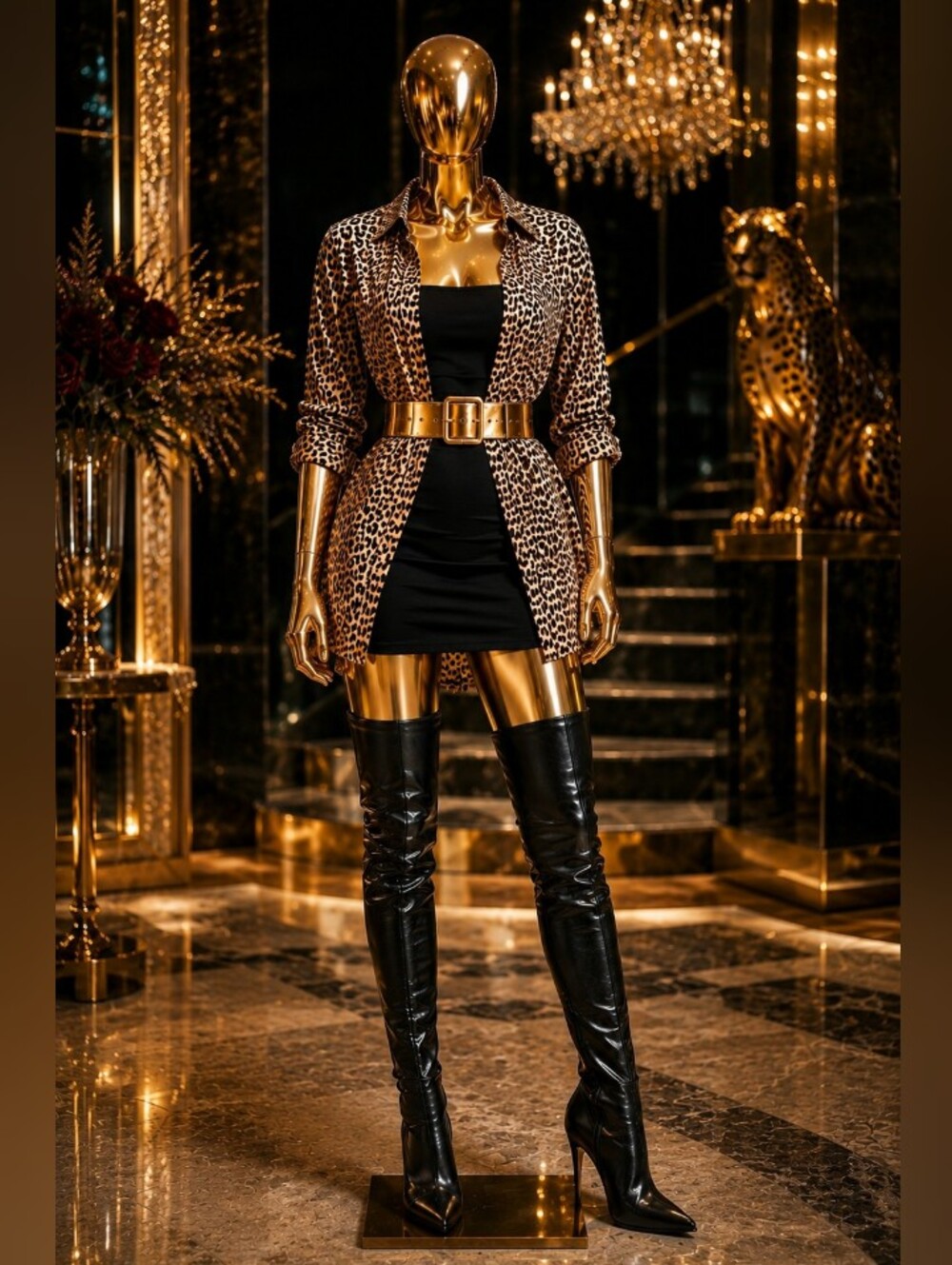 Gorgeous Leopard Print Blouse - Women